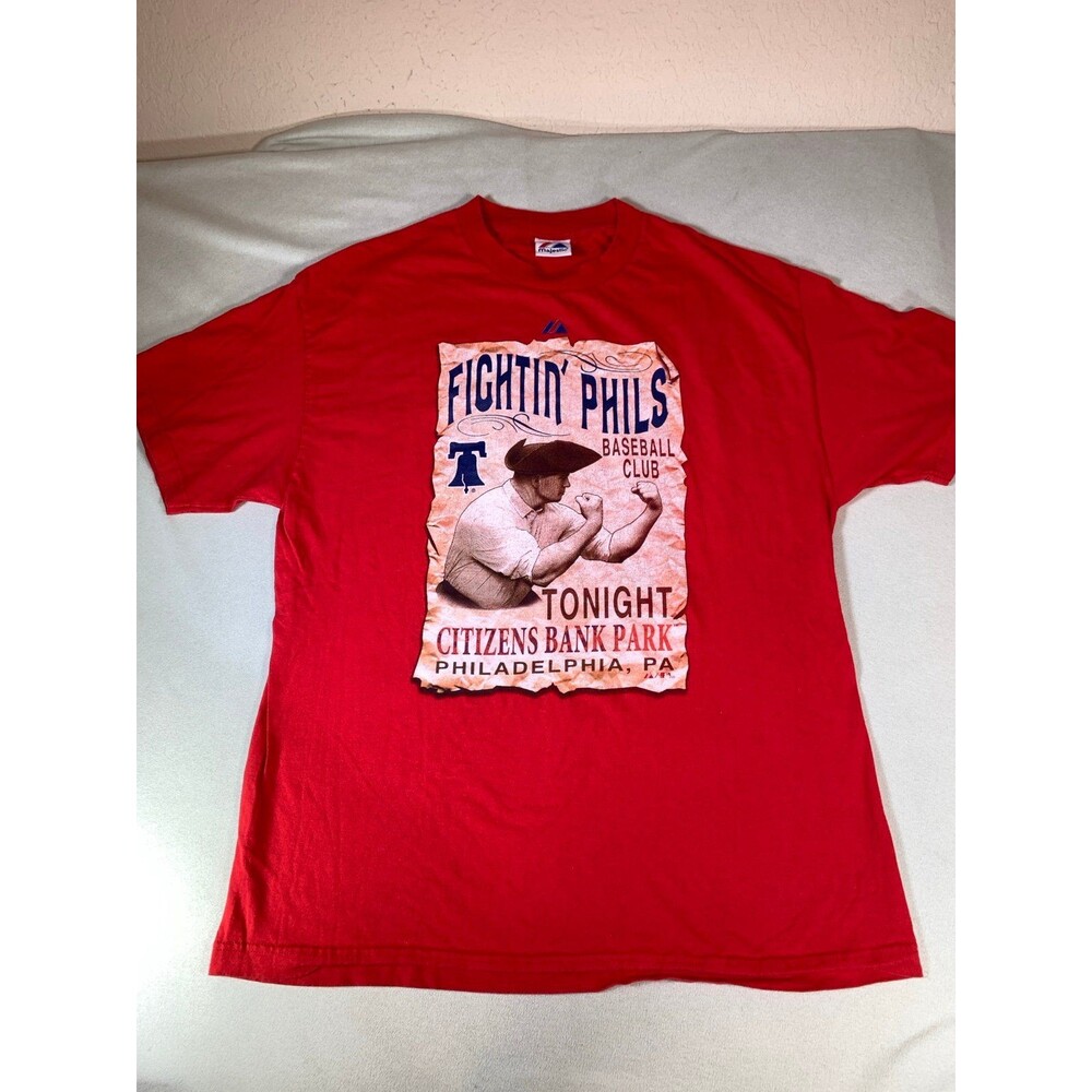 Majestic Fightin Phillies mlb vintage shirt XL harper